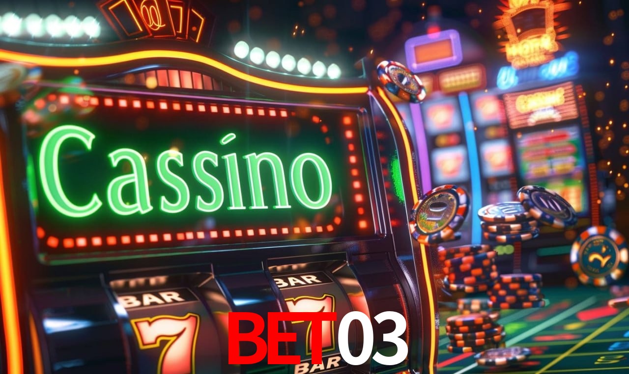 Imagem promocional da bet03 mostrando a plataforma e suas vantagens